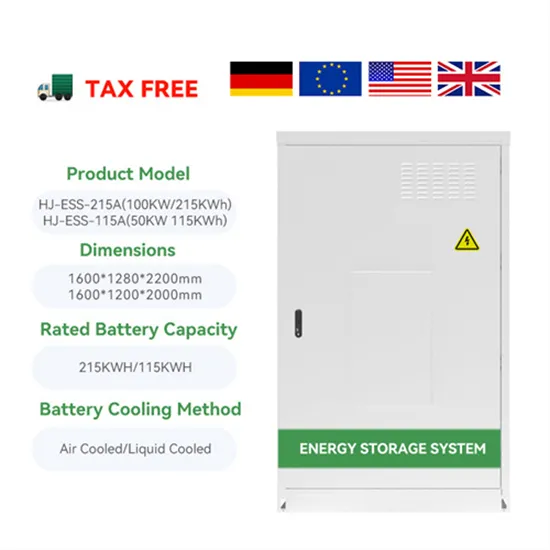 What types of solar energy storage cabinet systems are included